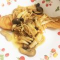 akinoko83's cooksnap of when they made 生鮭ときのこのバターポン酢炒め.