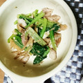 万里愛's cooksnap of when they made 小松菜とアジの和えもの.