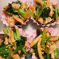 バツイチバス運転手's cooksnap of when they made 冷凍作り置き！小松菜とキノコのチーズのせ.