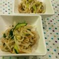 maruumar's cooksnap of when they made ☆定番☆もやしときゅうりのナムル♪.