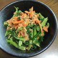 スージー＆ジル's cooksnap of when they made 春菊のごまみそ和え.