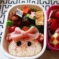 ショコン's cooksnap of when they made ほっぺちゃん♪♪キャラ弁☆.