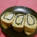 赤い電話's cooksnap of when they made 焼海苔と卵のミルフィーユ風*卵焼き.