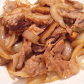 ♡てらまゆ♡'s cooksnap of when they made 節約！豚と茸玉葱のしょうが焼き炒め.