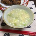 うさキキ's cooksnap of when they made ❤️超簡単❣️レタスの卵とじ餡スープ.