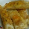 kimi1127's cooksnap of when they made バナナとリンゴのデザート春巻き.