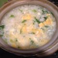 _xxxmari's cooksnap of when they made 土鍋で炊く水菜と卵のお粥.