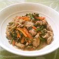 えれぼん's cooksnap of when they made 肉野菜炒め＊豚肉・玉ねぎ・ほうれん草.
