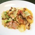 ミドランドキッチン's cooksnap of when they made キノコとレタスのガーリックバター炒め.