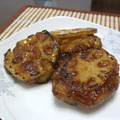 naru09上海's cooksnap of when they made 里芋だんご☆れんこんはさみ焼き.