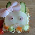 たわわ17's cooksnap of when they made HBで簡単オープンサンドイッチ：うさぎ.