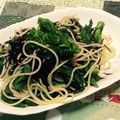 おはなすき's cooksnap of when they made 和風☆ひじきと菜の花の梅昆布パスタ.