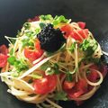 ☆メグトラマン☆'s cooksnap of when they made 冷製カッペリーニ★キャビア.