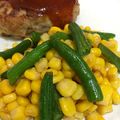 まる0p0's cooksnap of when they made 付け合せに！インゲンとコーンのソテー.