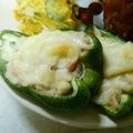 あちちょ's cooksnap of when they made ピーマンのかにかま&ツナ詰めチーズ焼き.