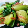 cocoroの扉's cooksnap of when they made チンゲン菜と干しエビオイスターソース炒め.