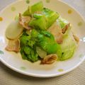 時花菜's cooksnap of when they made コリコリ食感！アーサイとベーコンの炒め物.