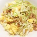＊にょにょん＊'s cooksnap of when they made レンジで40秒！満足ふわたまキャベツ納豆.