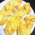 Hiyori84's cooksnap of when they made HBで簡単チョコカスタードの折り込みパン.