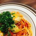 こりこ's cooksnap of when they made 牡蠣のトマトソースパスタ.