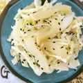 mmameco's cooksnap of when they made きゃべつとたくあん✿シャキシャキ和え.