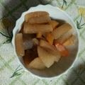 ゆい11312's cooksnap of when they made めんつゆで☆人参&大根&こんにゃくの煮物.