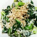 Jyohana's cooksnap of when they made チンゲン菜と小女子のおひたし.