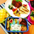 ＲＫまま's cooksnap of when they made ♡ハート＆キューブ♡卵焼きｄｅキャラ弁.