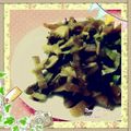 もも's cooksnap of when they made こんにゃくとマイタケのきんぴら♡.