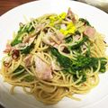 ひとけんっ's cooksnap of when they made 菜の花の和風ペペロンチーノ.