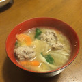 白猫のママ's cooksnap of when they made 味噌仕立ての秋刀魚つみれ汁.