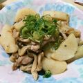ﾁｮﾎﾞﾋﾟ's cooksnap of when they made 山芋・きのこ・豚肉のバタぽん炒め✿.