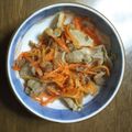 kesshy's cooksnap of when they made 豚バラ肉と千切りにんじんの塩炒め.