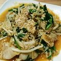 ミクヲ's cooksnap of when they made 豚肉ともやしの甘辛味噌炒め.