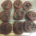 私は苺大福's cooksnap of when they made ココアとチョコのふんわりちぎりパン.