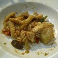 美味しい物作りたい's cooksnap of when they made 鱈とキノコのトマトソースパスタ☆.