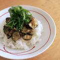 hiroerico's cooksnap of when they made なすの甘みそどんぶり.