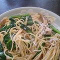 YucchiーW's cooksnap of when they made 菜の花とシラスのパスタ.