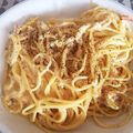 Monkinton's cooksnap of when they made 全卵と牛乳deカルボナーラ.