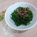かおpon's cooksnap of when they made おかひじきの梅おかか.