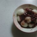 yu○'s cooksnap of when they made ✿もっちもち～♪やわらか白玉ぜんざい✿.
