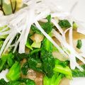 noufumama's cooksnap of when they made プチヴェールと搾菜のナムル.