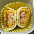 こたつねこくん's cooksnap of when they made お弁当おかず カニカママヨ入卵焼き.