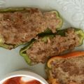 オンミー's cooksnap of when they made ピーマンの肉詰め.