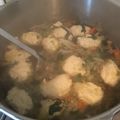 saosao317's cooksnap of when they made あっさりおかずスープ♪簡単！鶏つくね汁.