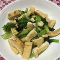花粉症★'s cooksnap of when they made 副菜に！節約！小松菜と油揚げの炒めもの.