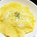 ＊H2R＊'s cooksnap of when they made 水菜とモヤシを炒めて卵帽子.