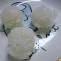 ごっちゃん（・∀・）'s cooksnap of when they made ☆手づかみ離乳食☆卵ﾊﾟｯｸDEおにぎり.