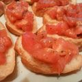 ladyamo's cooksnap of when they made 完熟トマトのブルスケッタ.