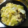 フレーバー緑茶's cooksnap of when they made ヘルシー♡キャベツと鶏ひき肉の卵とじ.
